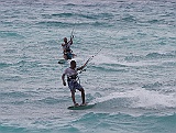 Kitesurfing by pros